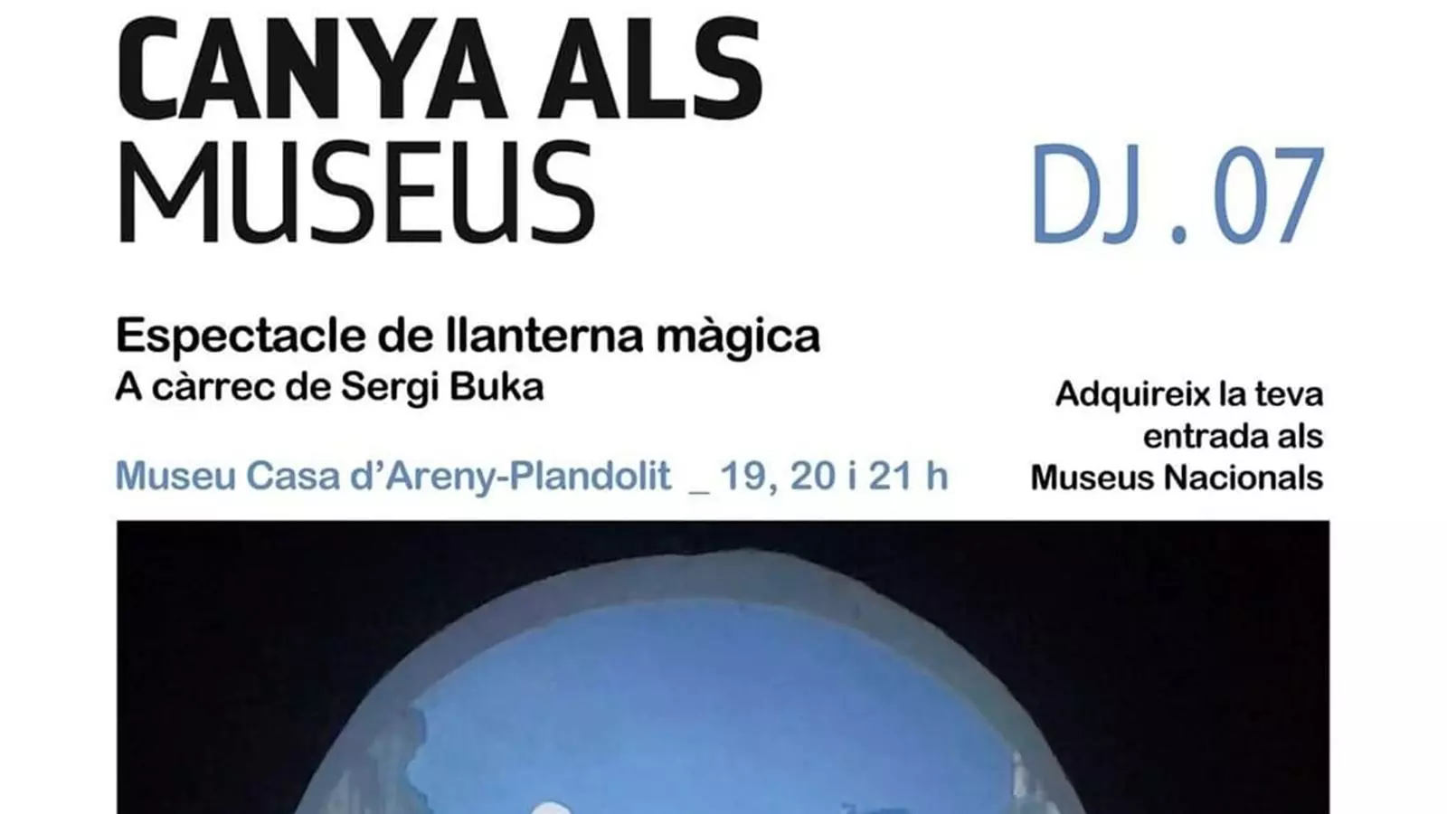 El cartell que anuncia l'actuació de Buka.