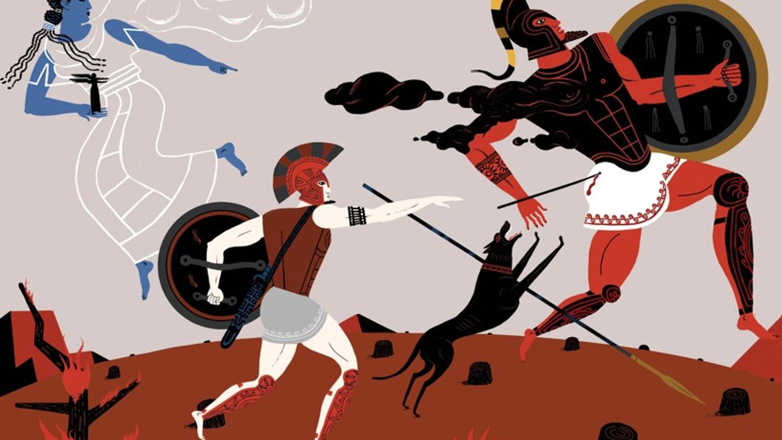 One of Arnal Ballester's illustrations for Combel's 'Iliad'