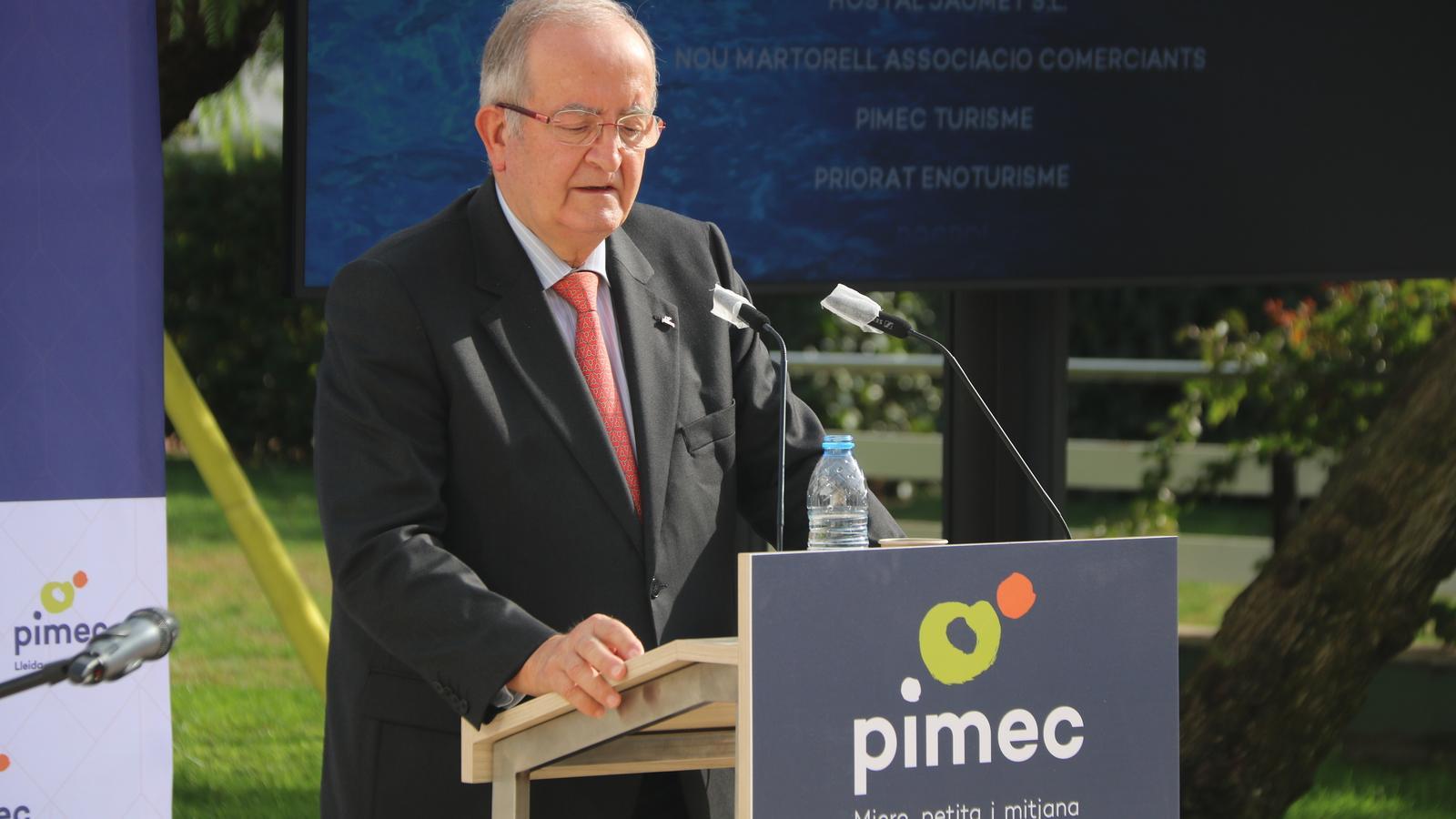 El presidente de la PIMEC, Josep González