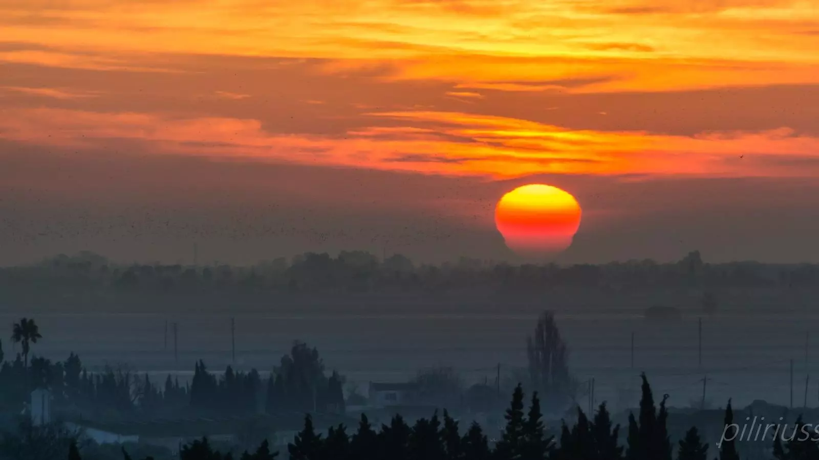 La sortida de sol d'avui des de Deltebre