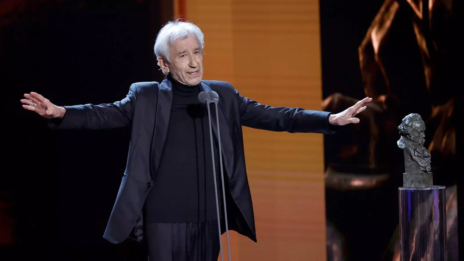 José Sacristán va rebre el Goya d'Honor dissabte a la nit a la gala celebrada al Palau de les Arts de València.