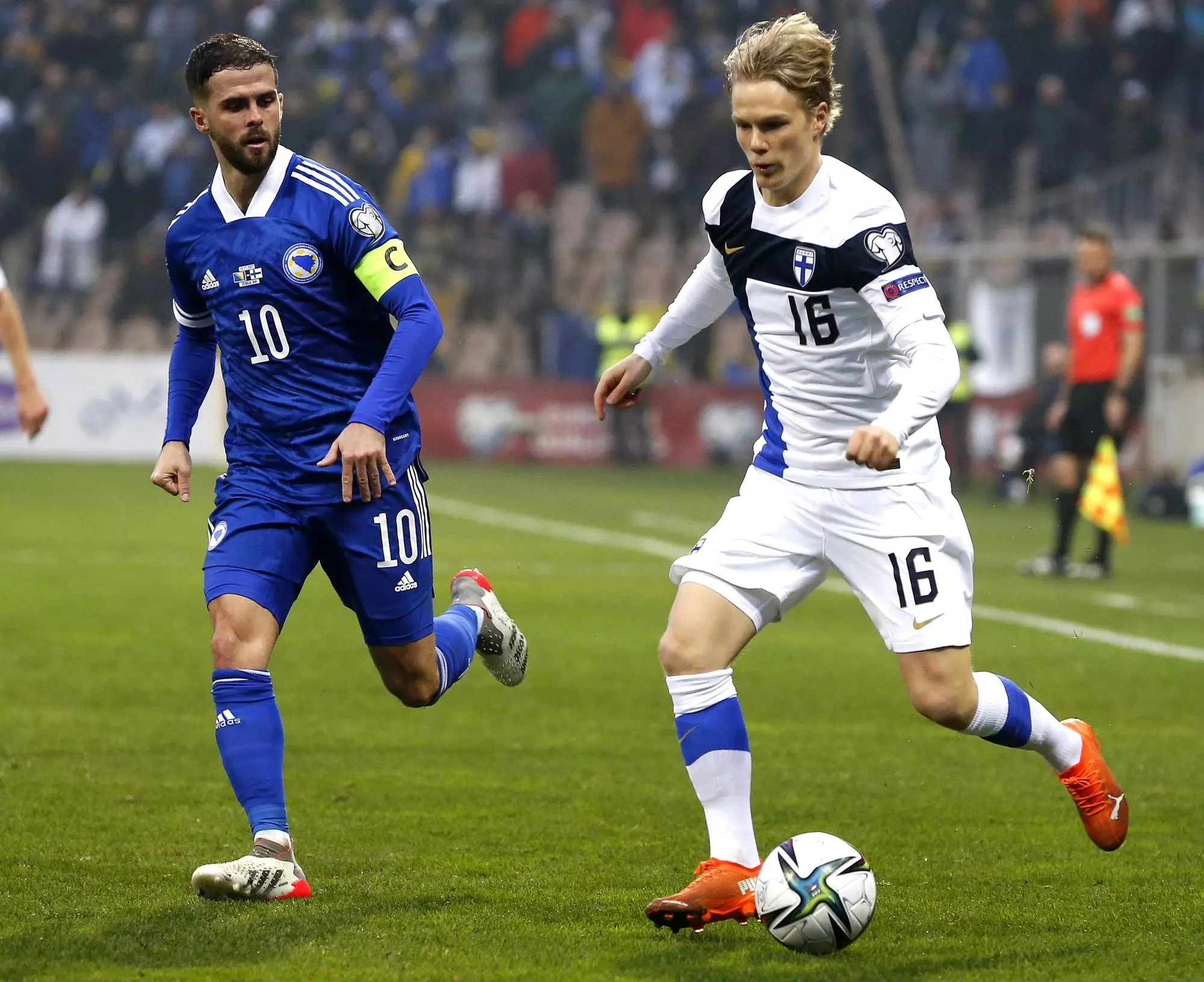 Pjanic, capità, en el duel entre Bosnià i Finlàndia