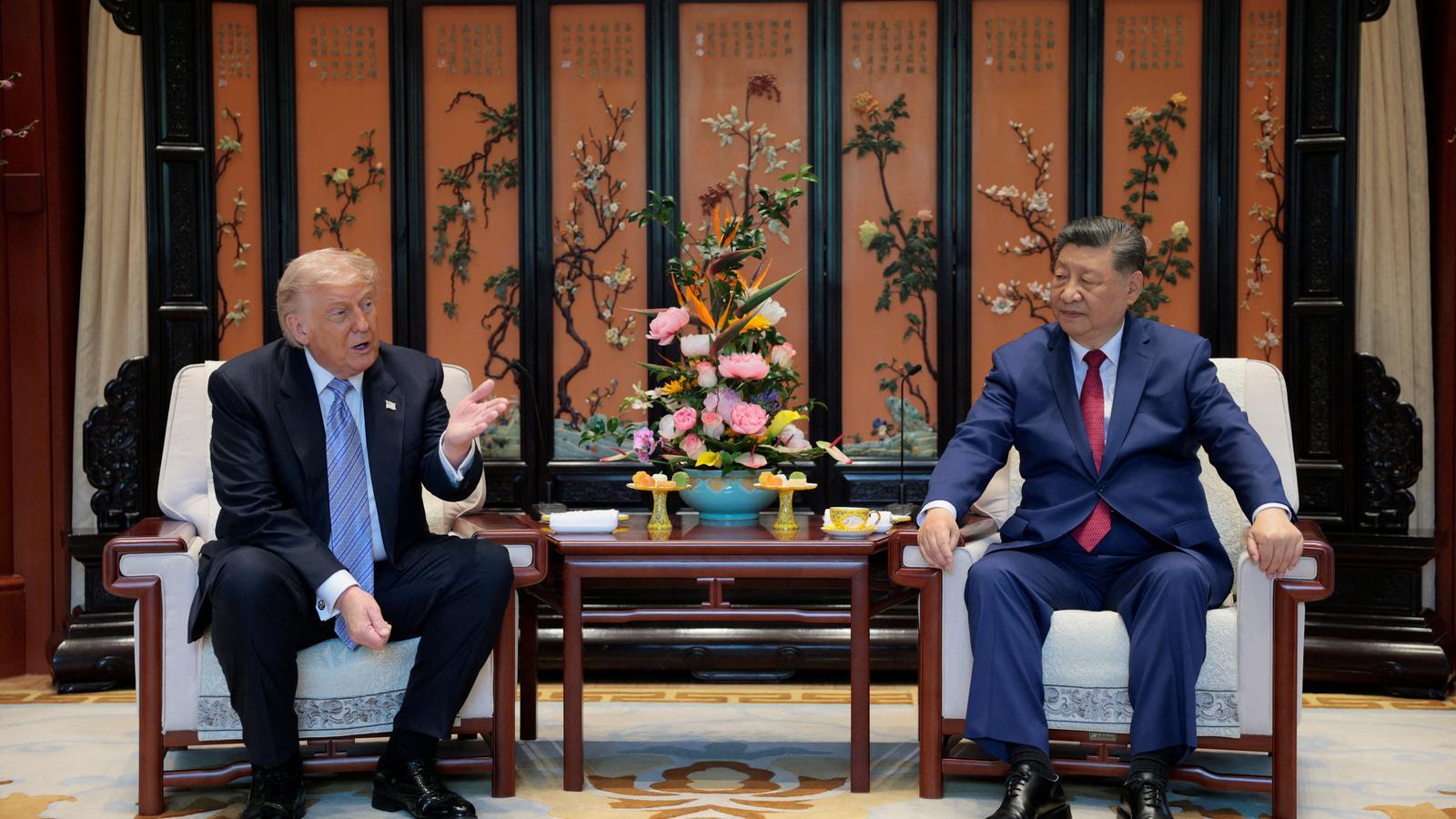 Donald Trump and Xi Jinping this Friday in Beijing.