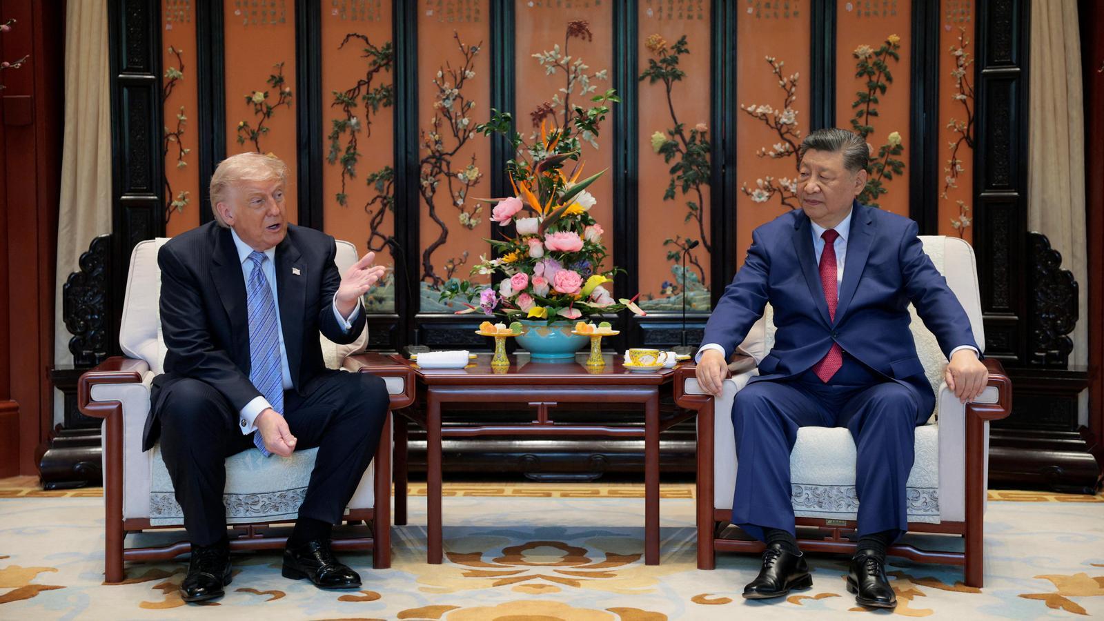 Donald Trump and Xi Jinping this Friday in Beijing.