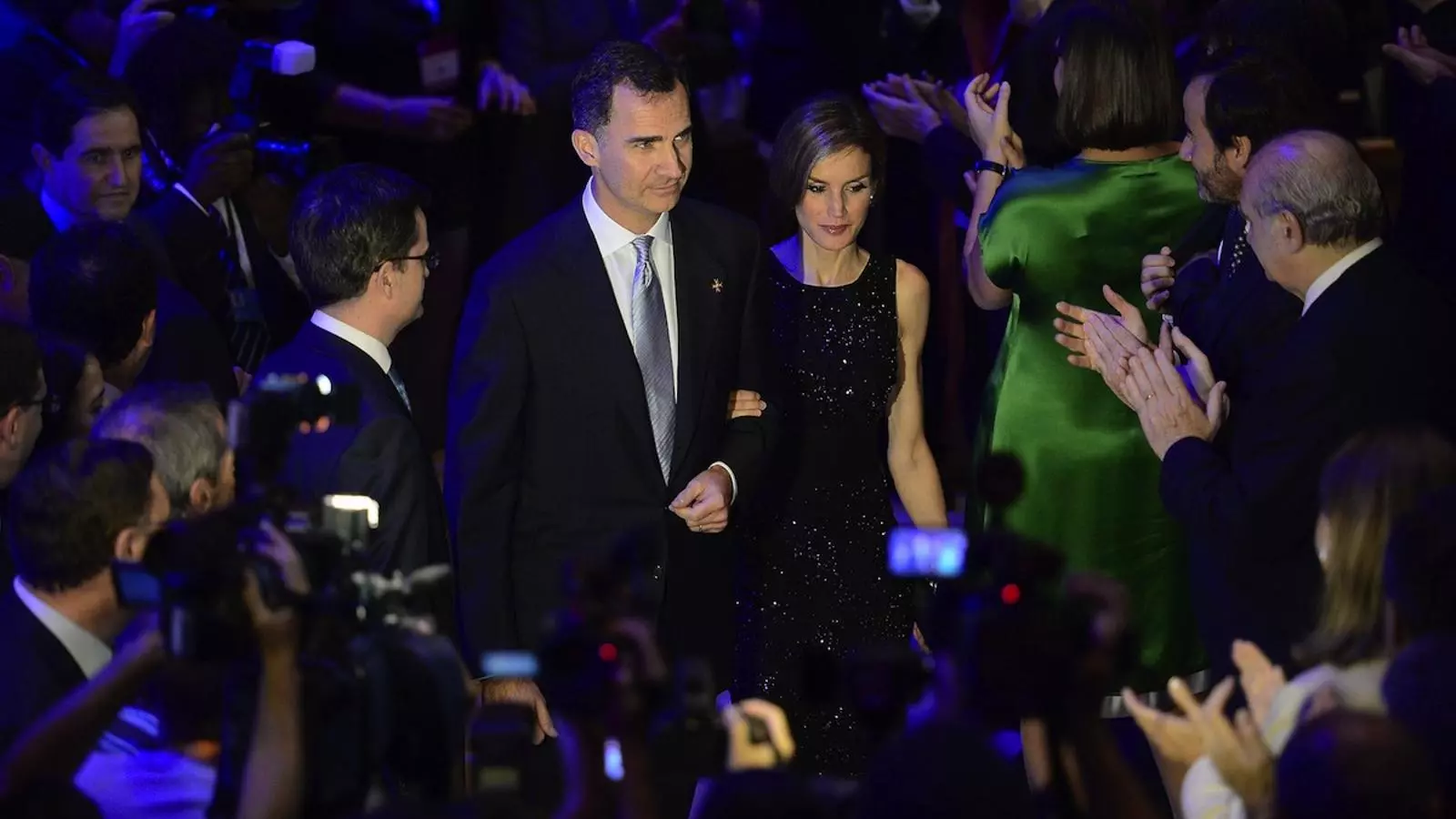 Felip VI i la reina Letícia, a Girona, aquest dijous / AFP