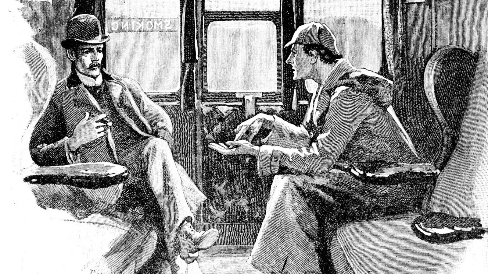 Sherlock Holmes, en una il·lustració del segle XIX