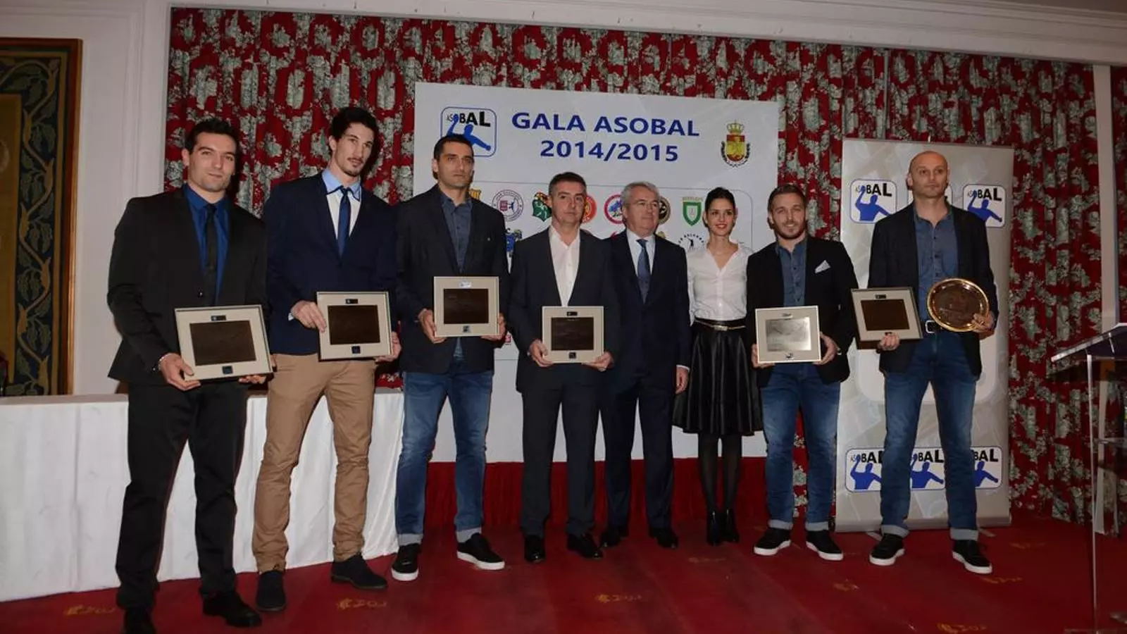 Els premiats a la Gala Asobal / TWITTER @balonmanoASOBAL