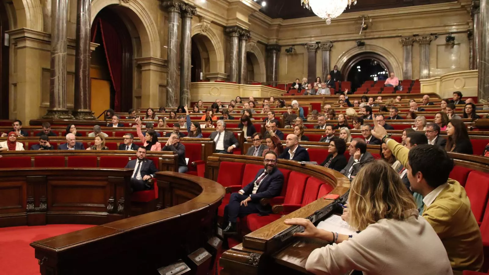 Imatge del ple del Parlament aquest dijous.