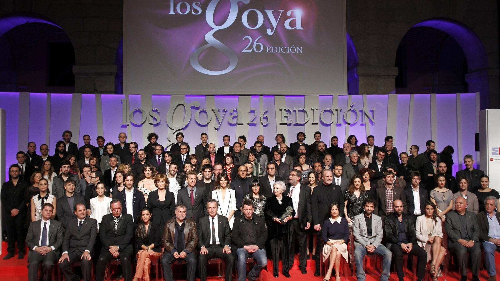 La família de nominats als Goya