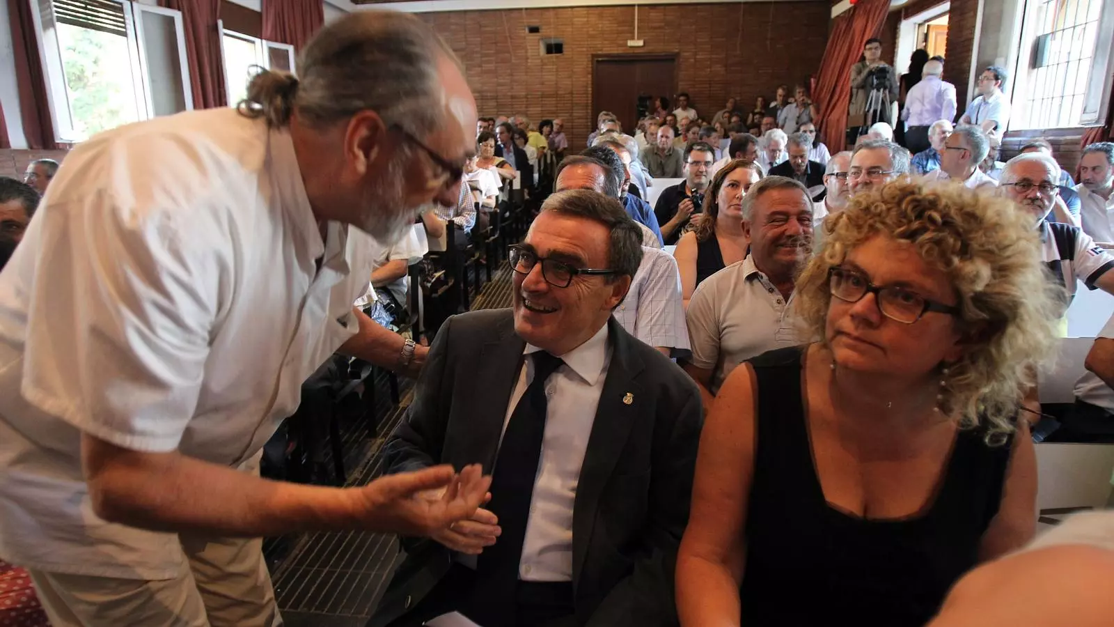 Àngel Ros i Marina Geli, en l'acte d'aquest dimarts