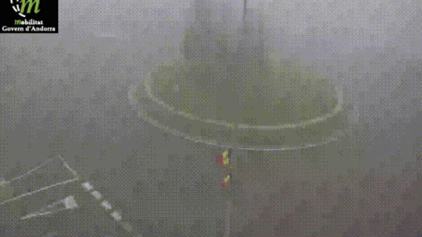 La boira a l'entrada del Pas de la Casa.