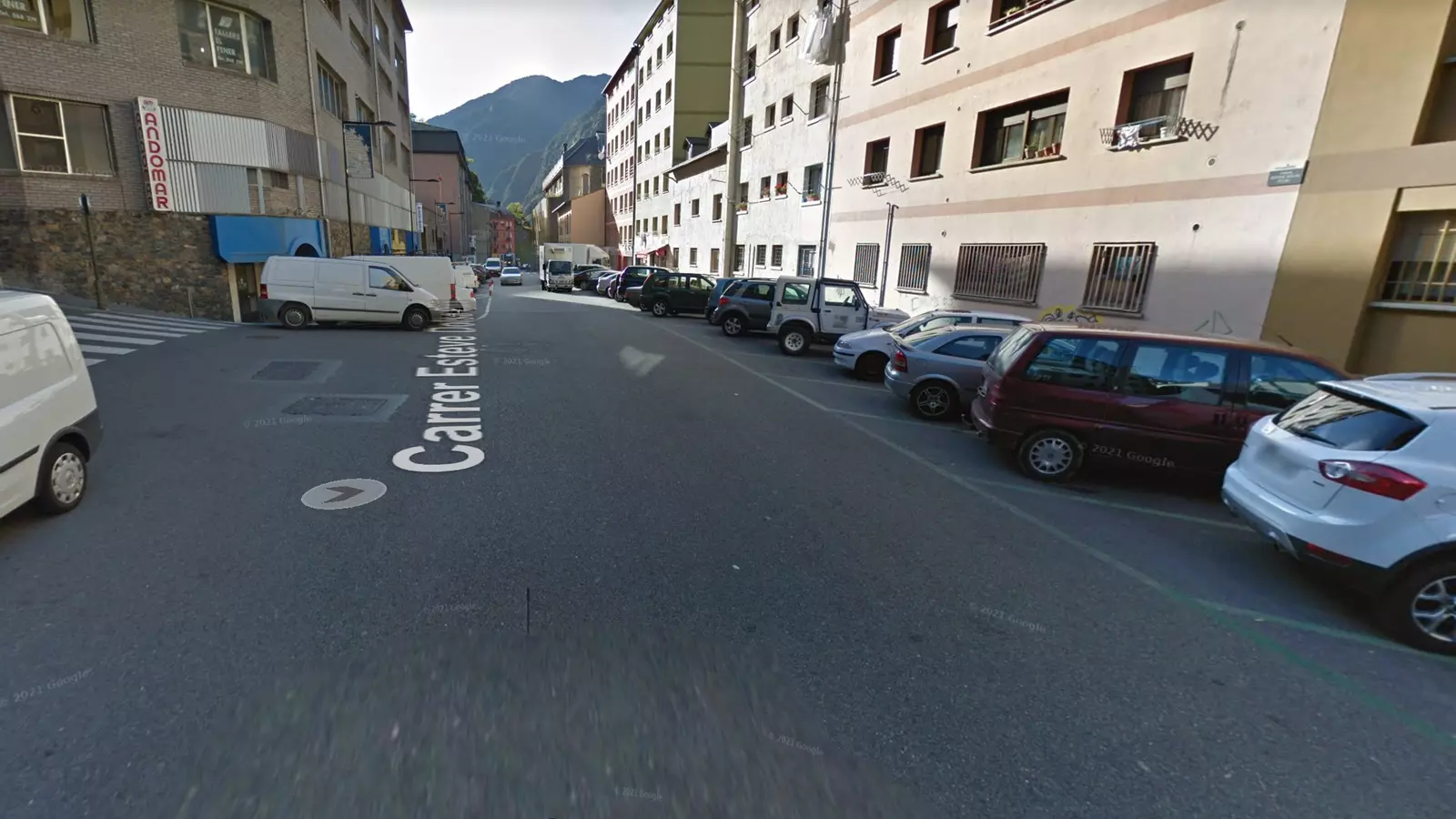 El carrer Esteve Dolsa d'Andorra la Vella
