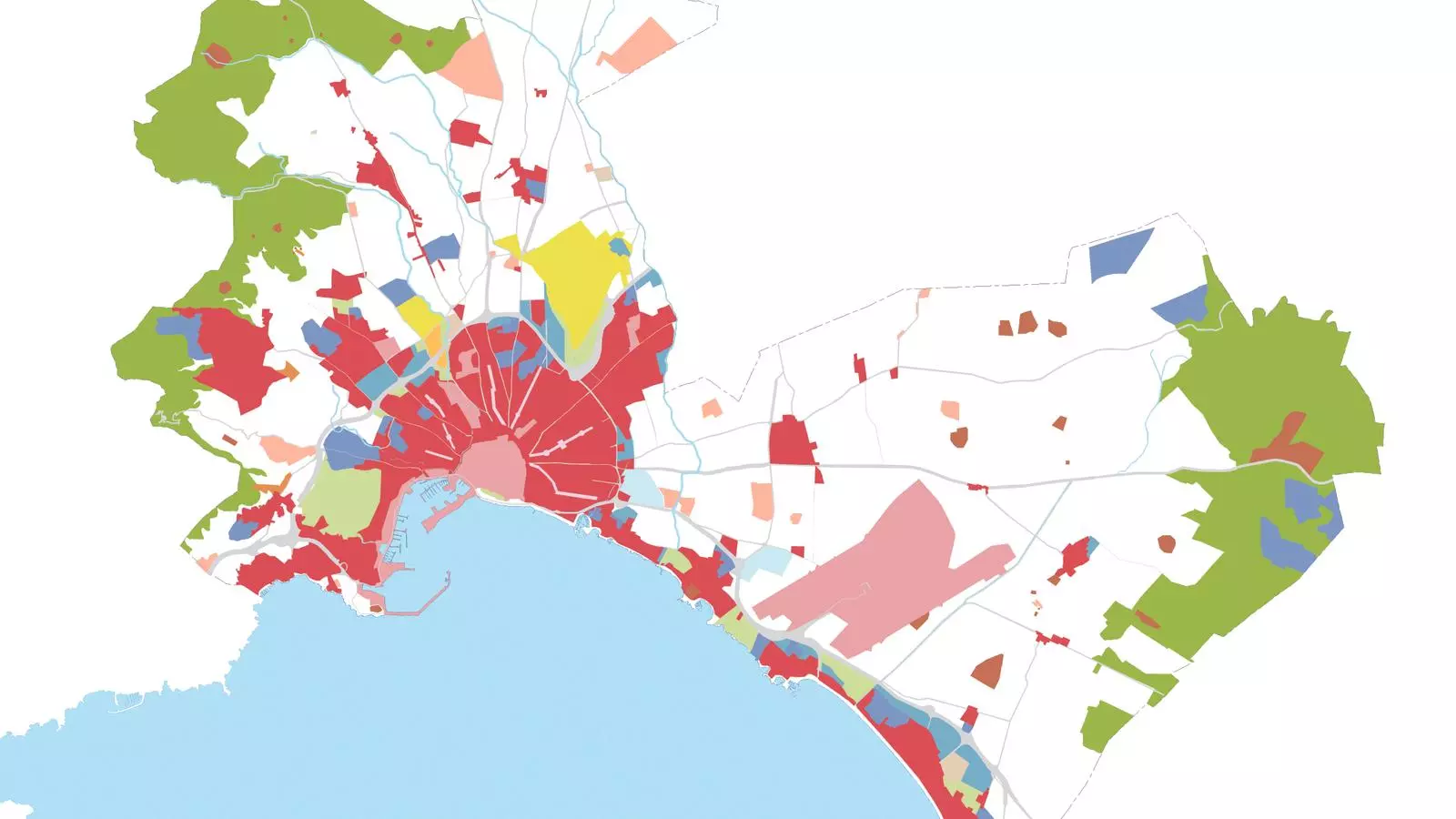 Reproducció del PGOU de 1985. Cartografia digitalitzada per Pilar Buendía.
