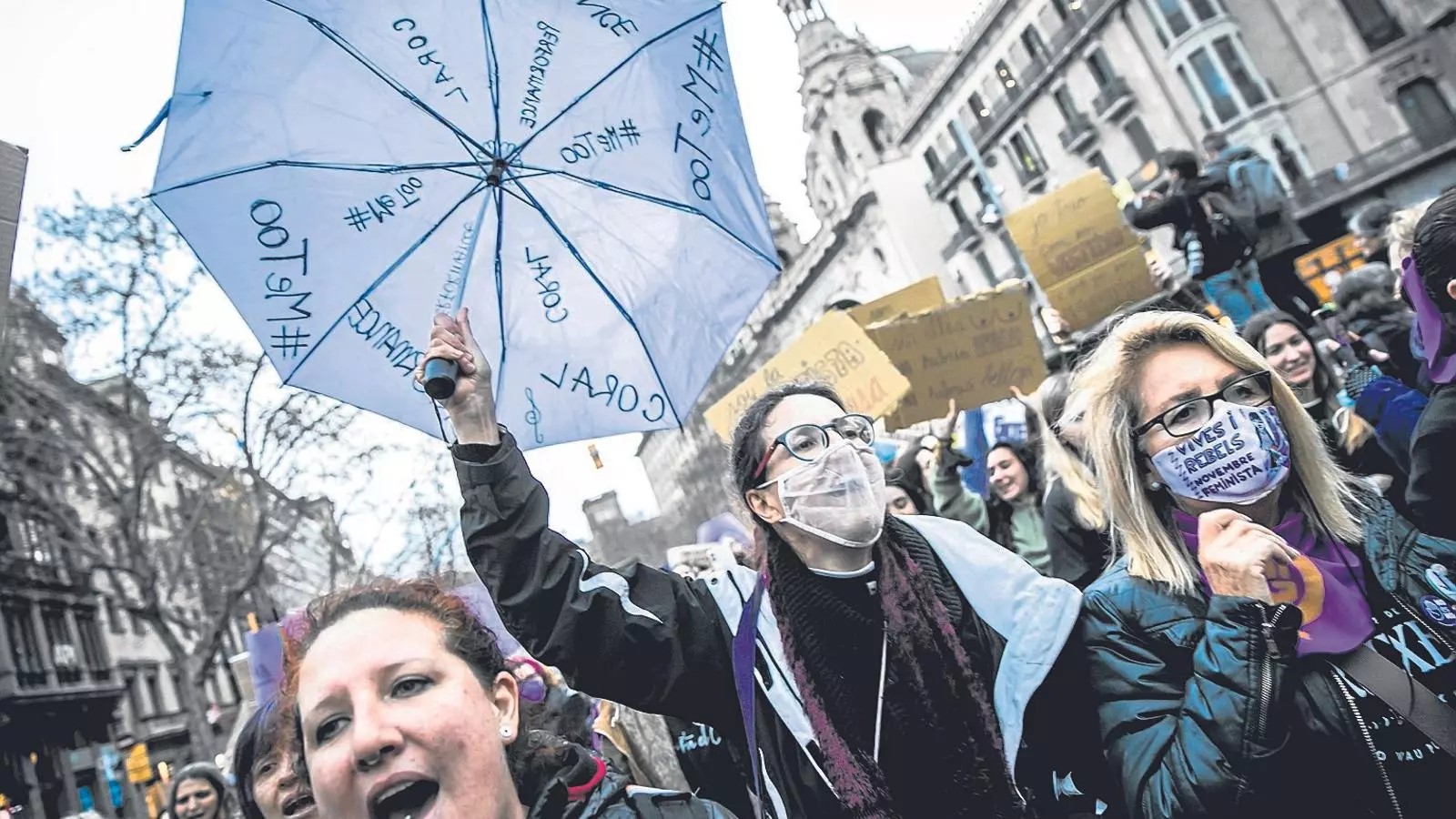 Manifestació del 8-M 2022 a Barcelona.