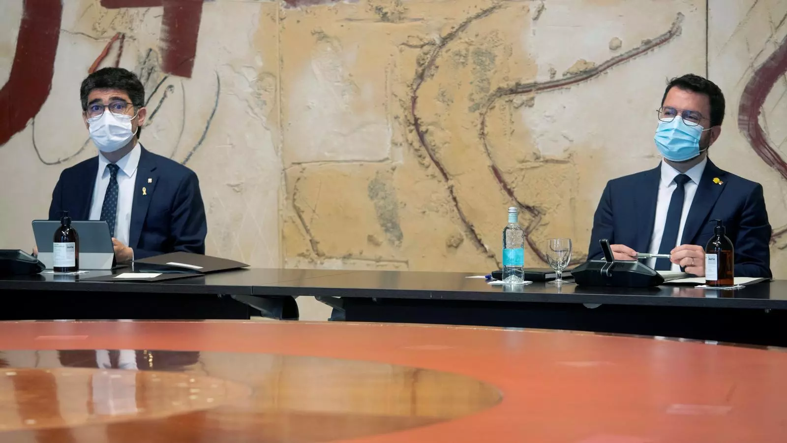 El vicepresidente Puigneró (JxCat) y el presidente Aragonès (ERC) martes al Consejo Ejecutivo .