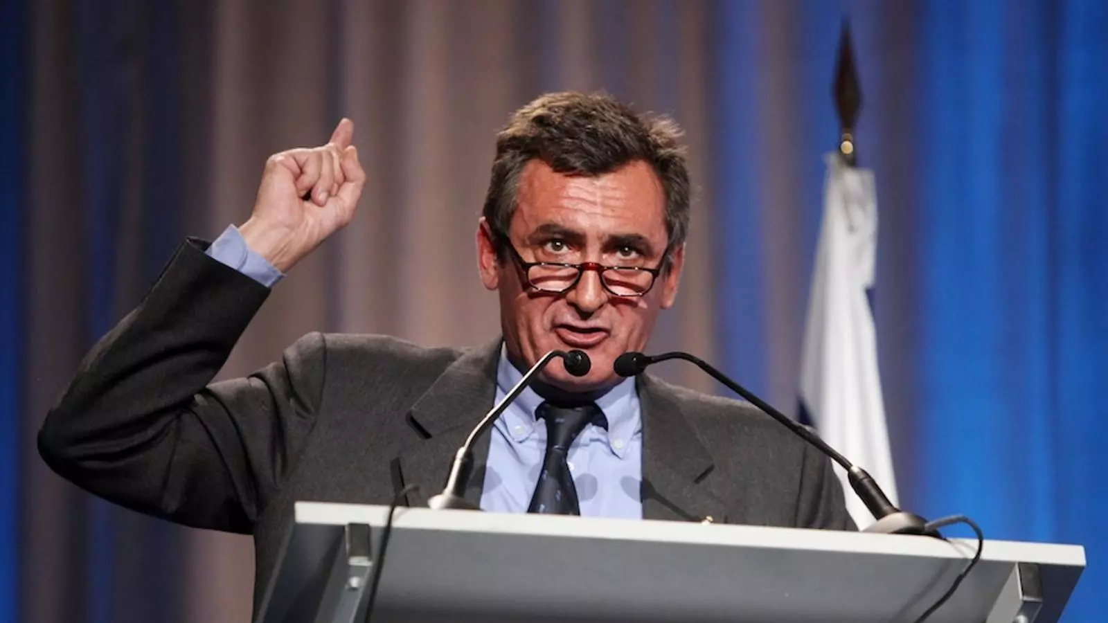 Sergio Oliveró, durant el seu discurs a la junta general d'accionistes