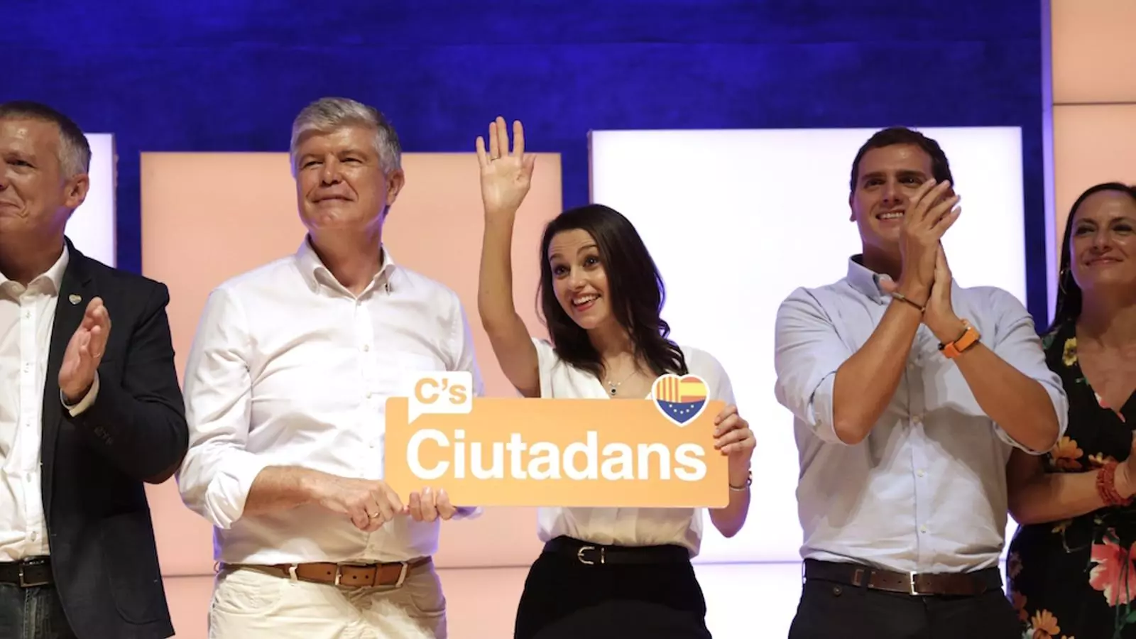 Arrimadas i Rivera, en la presentació de la candidatura de C's / CRISTINA CALDERER