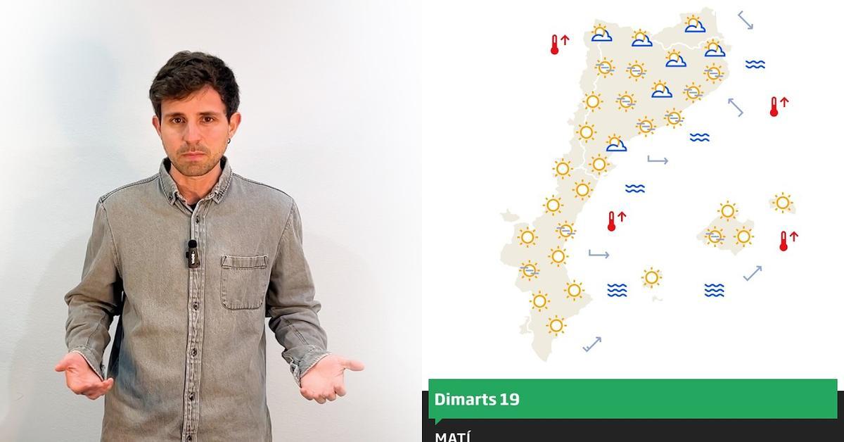 #LaMéteo Durant les primeres hores del matí d'aquest dimarts cauran alguns ruixats a les comarques de Girona. A la tarda, nous xàfecs en punts del Pirineu i del nord-est, amb alguna tempesta localment intensa.

Consulta la previsió del temps, a l'ARA