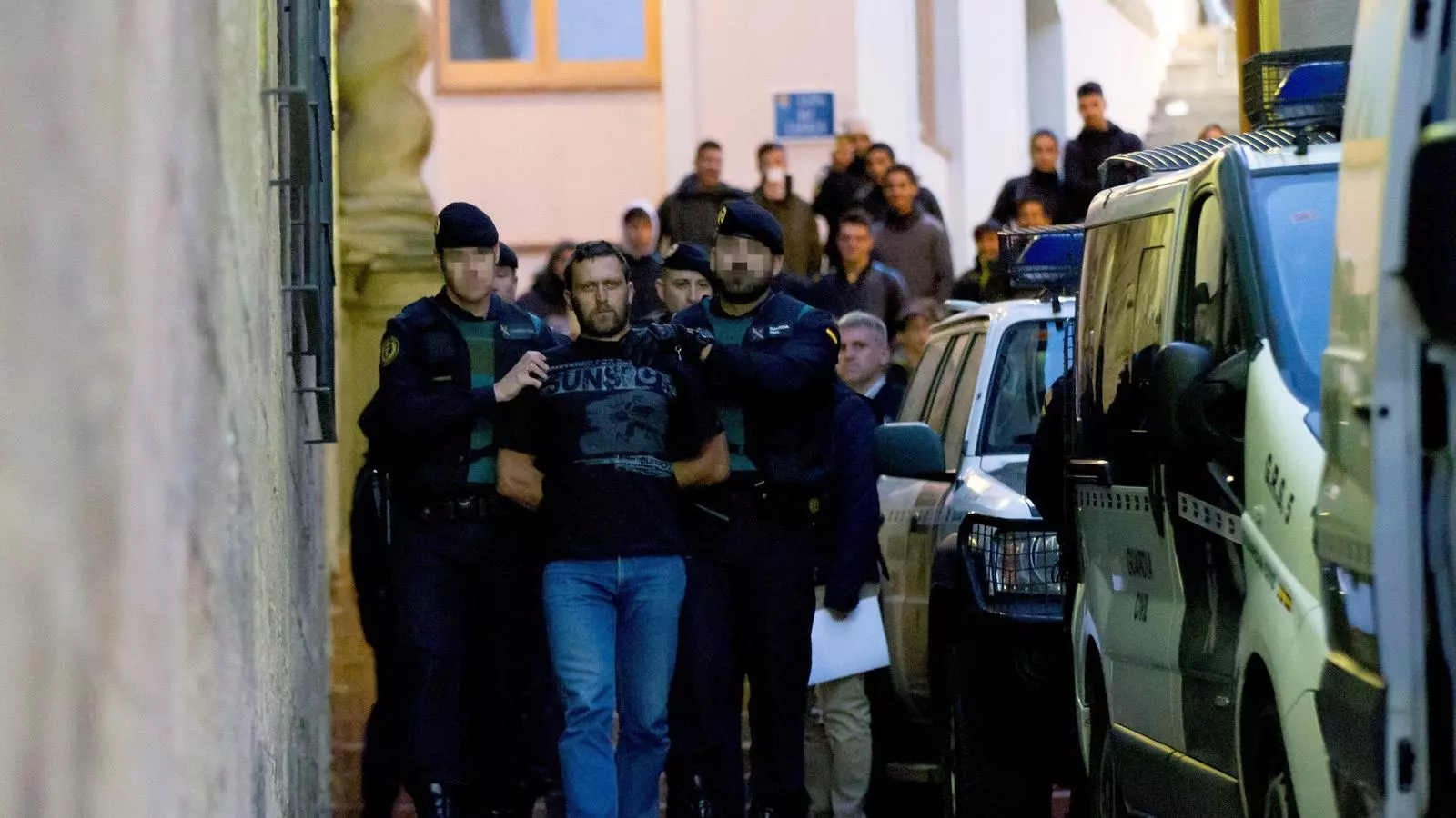 Norbert Feher, conegut com Ígor el rus, a l'entrada dels jutjats d'Alcanyís