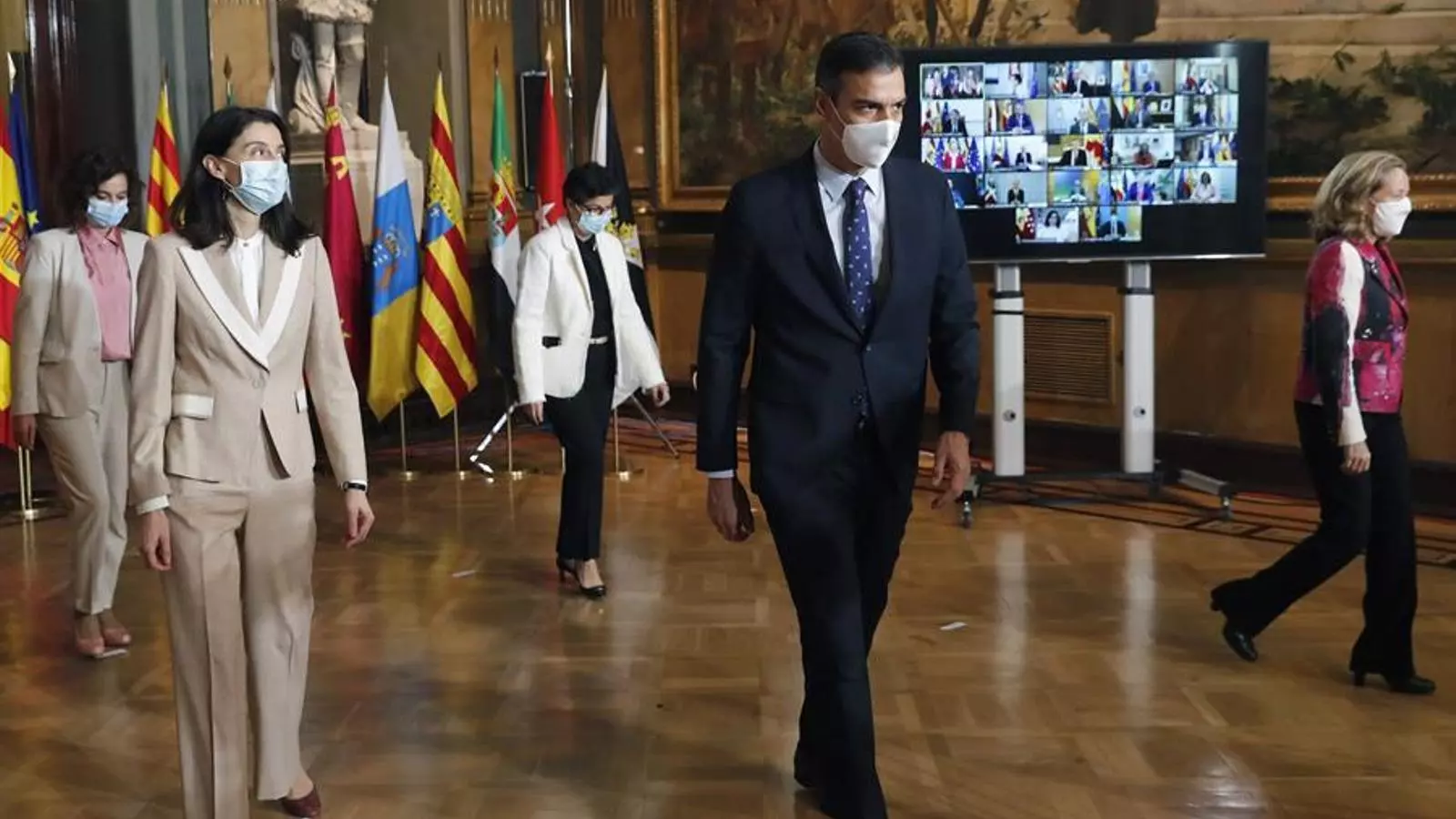 El president del govern espanyol, Pedro Sánchez, aquest dilluns a la Conferència de Presidents