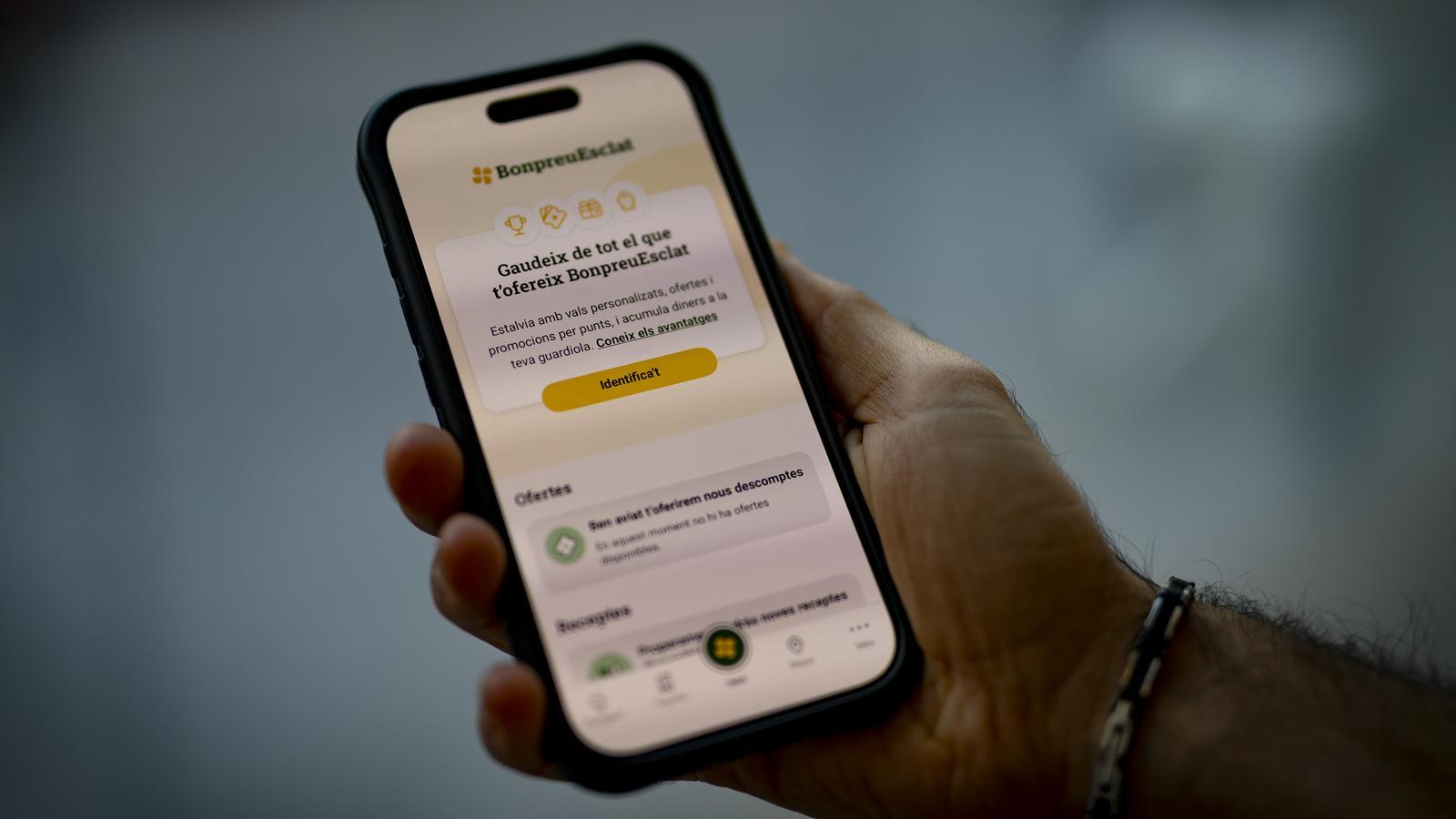 Image of the Bon Preu mobile application.
