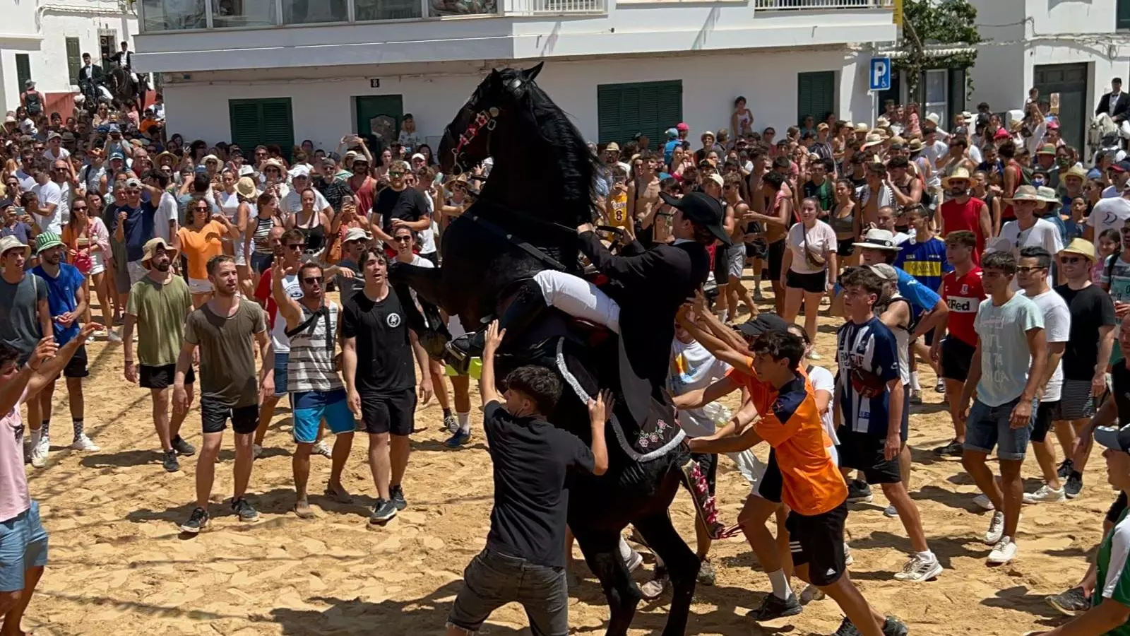Imatge del Jaleo a Fornells aquest diumenge.