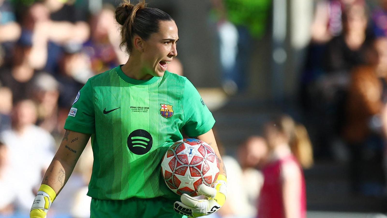 Cata Coll, during the Champions League final