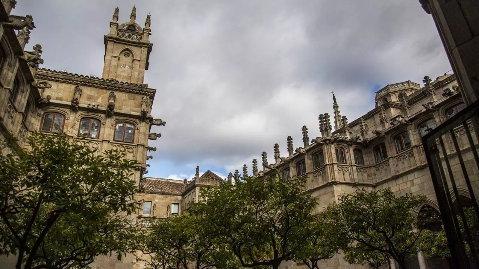 El pati dels tarongers, al Palau de la Generalitat.