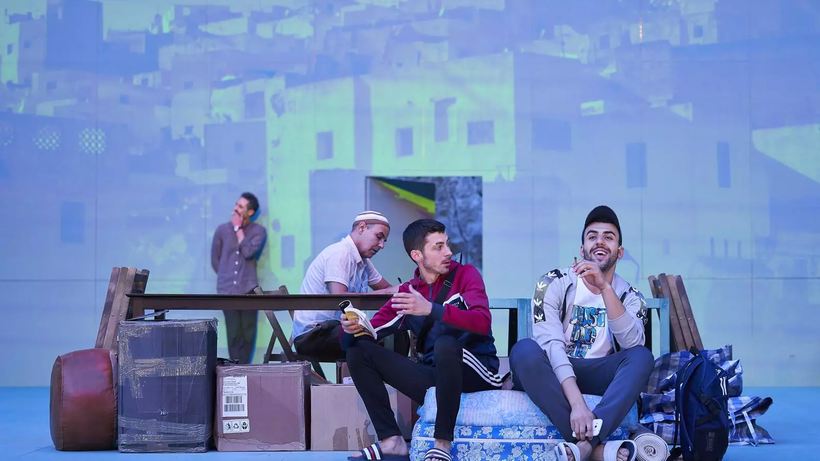 Abdelatif Hwidar, Mohamed El Bouhali, Guillem Balart y Moha Amazian