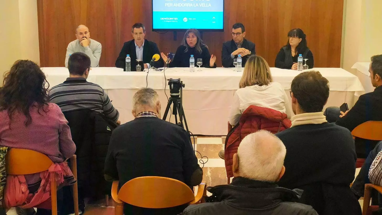 La presentació d'aquest dimecres a Andorra la Vella. / DEMÒCRATES