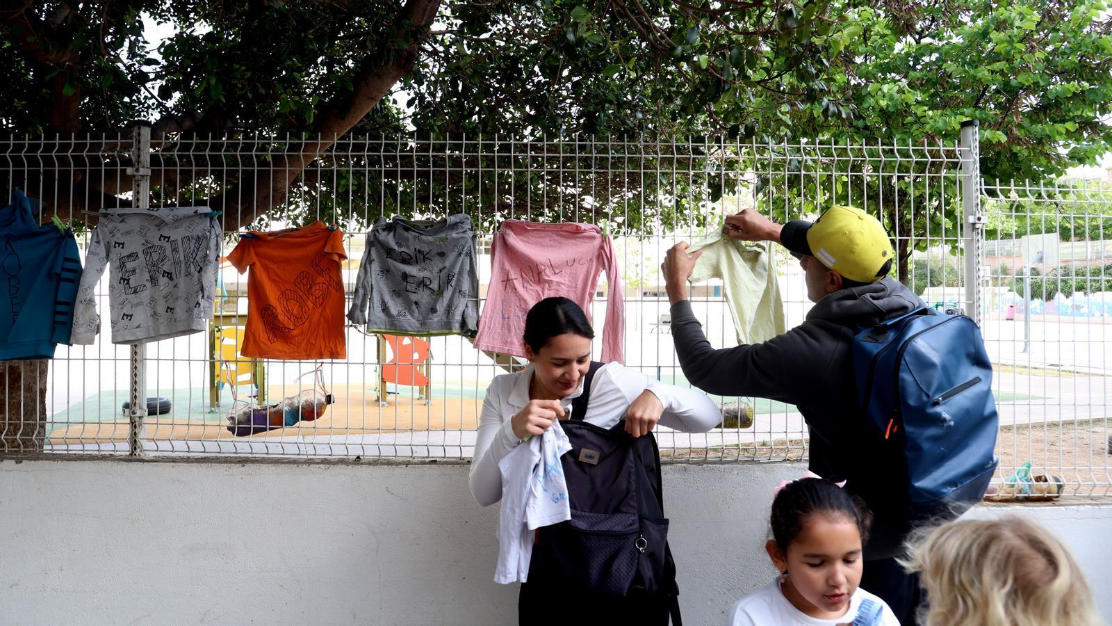 Un de los días de huelga en el CEIP Son Pisà.