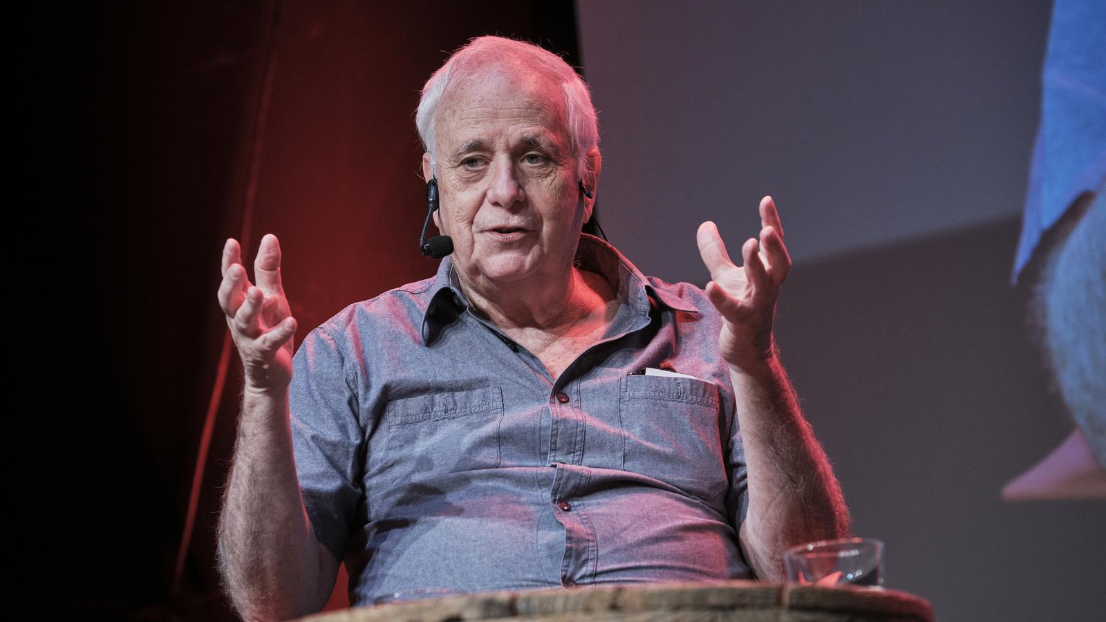 The Israeli historian Ilan Pappé, last week at the Literal Fair.