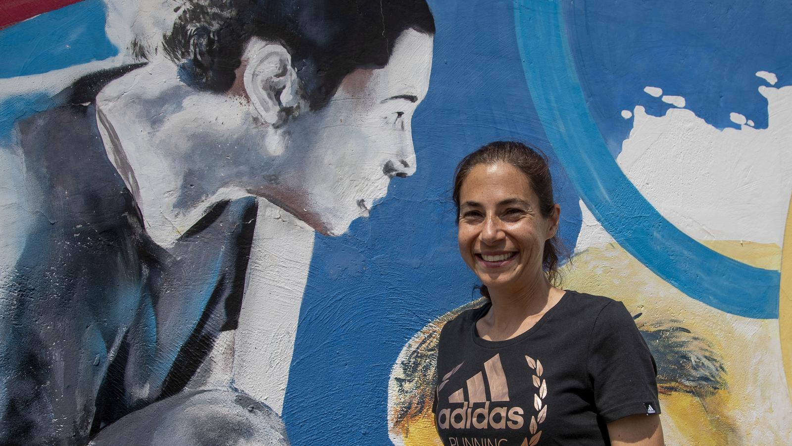 La atleta Marta Galimany fotografiada en Valls