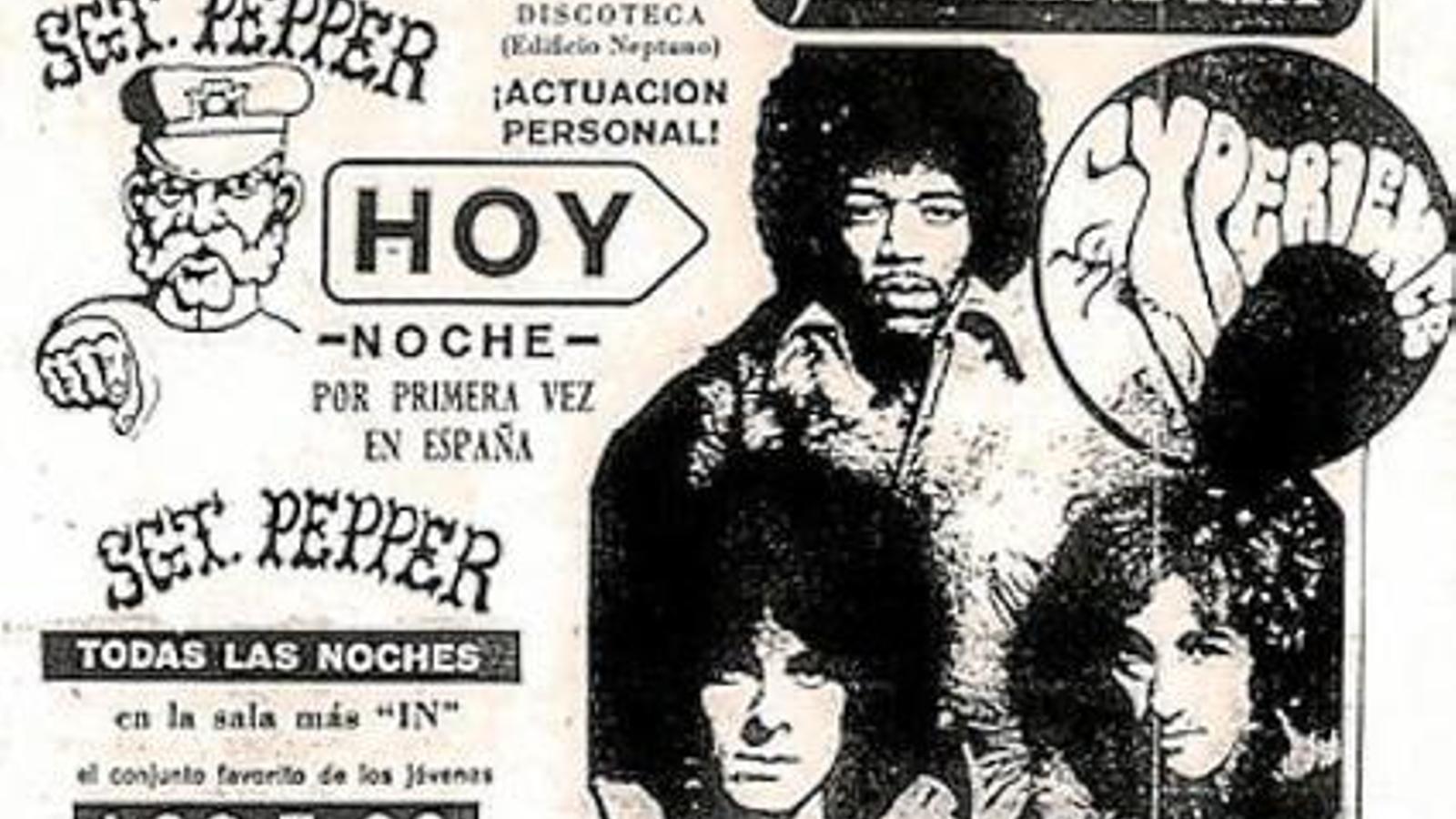 Cartell del concert de Jimi Hendrix.