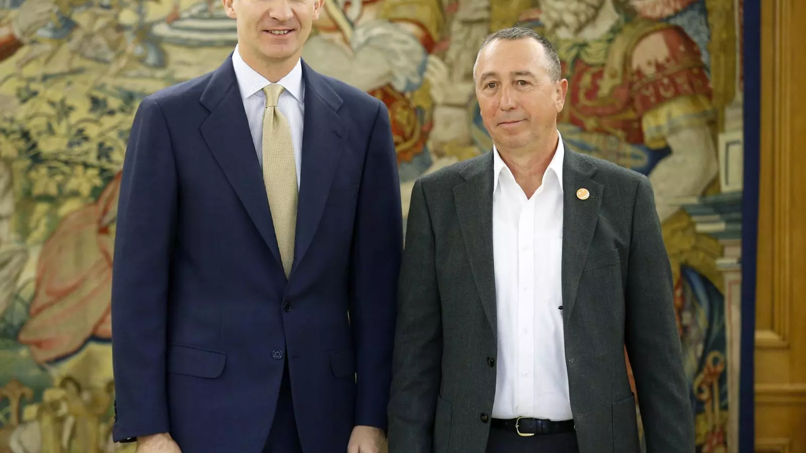 Joan Baldoví ha iniciat la ronda de contactes d'aquest dimarts del rei amb els diferents representants dels grups parlamentaris.