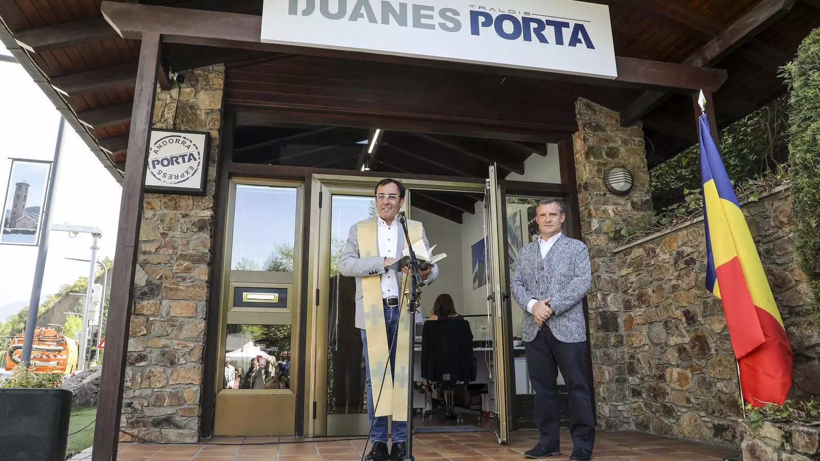 Un moment de la inauguració de Duanes Porta.