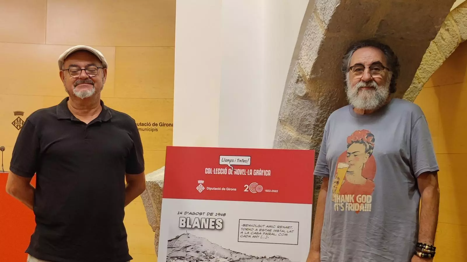 Àngel Marí i Lluís Recansens, autors del projecte guanyador del concurs de còmic Llamps i Tintes!.