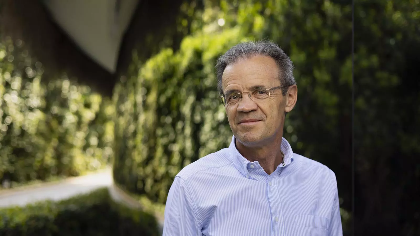 Jordi Gual, antes de la entrevista.