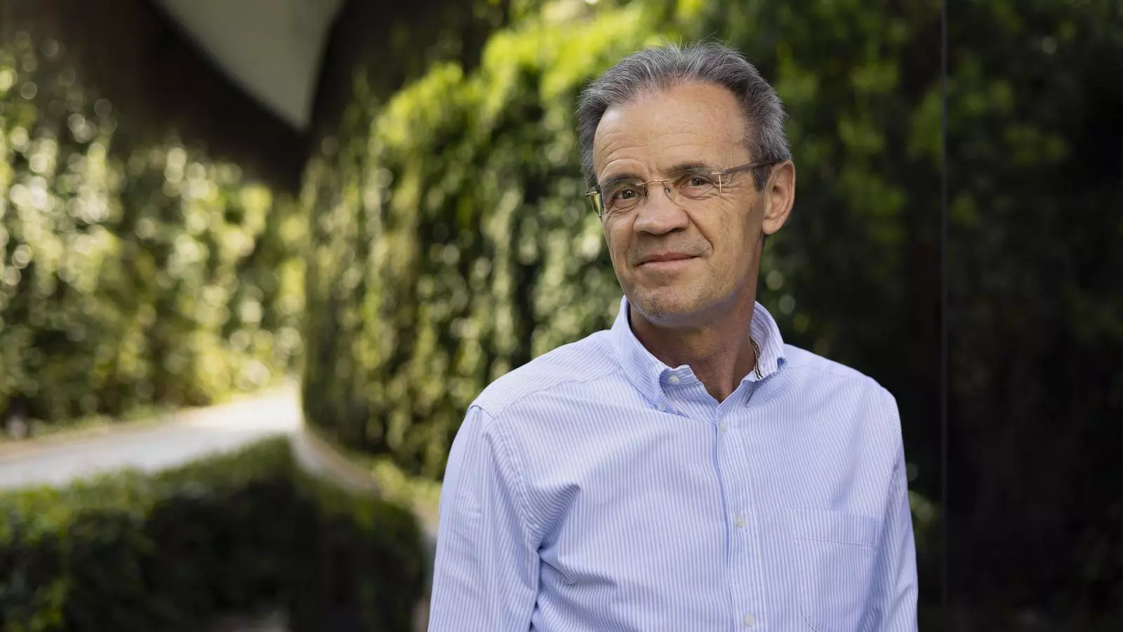 Jordi Gual, abans de l'entrevista.