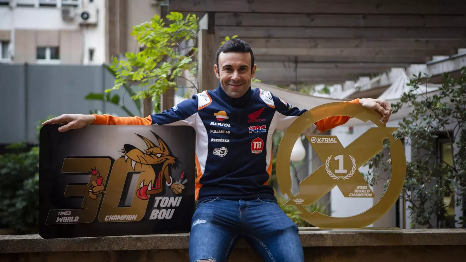 Toni Bou, en la visita al Diari ARA