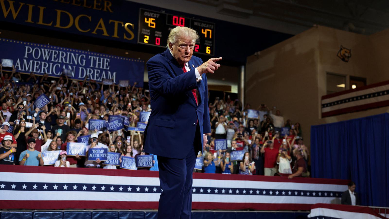 Donald Trump this Wednesday at an event in Georgia