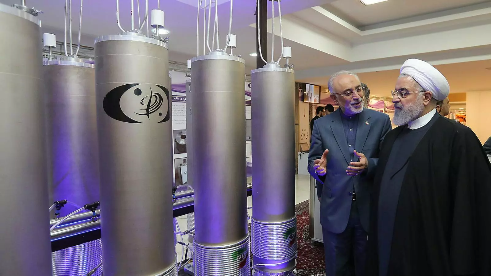 El president de l’Iran, Hassan Rouhani, en una visita a una instal·lació nuclear.