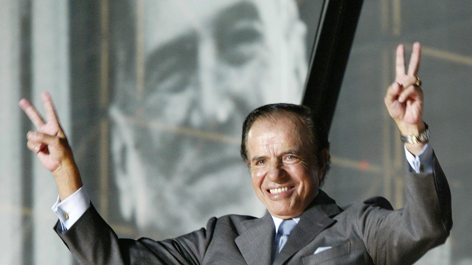 Carlos Menem, en 2003