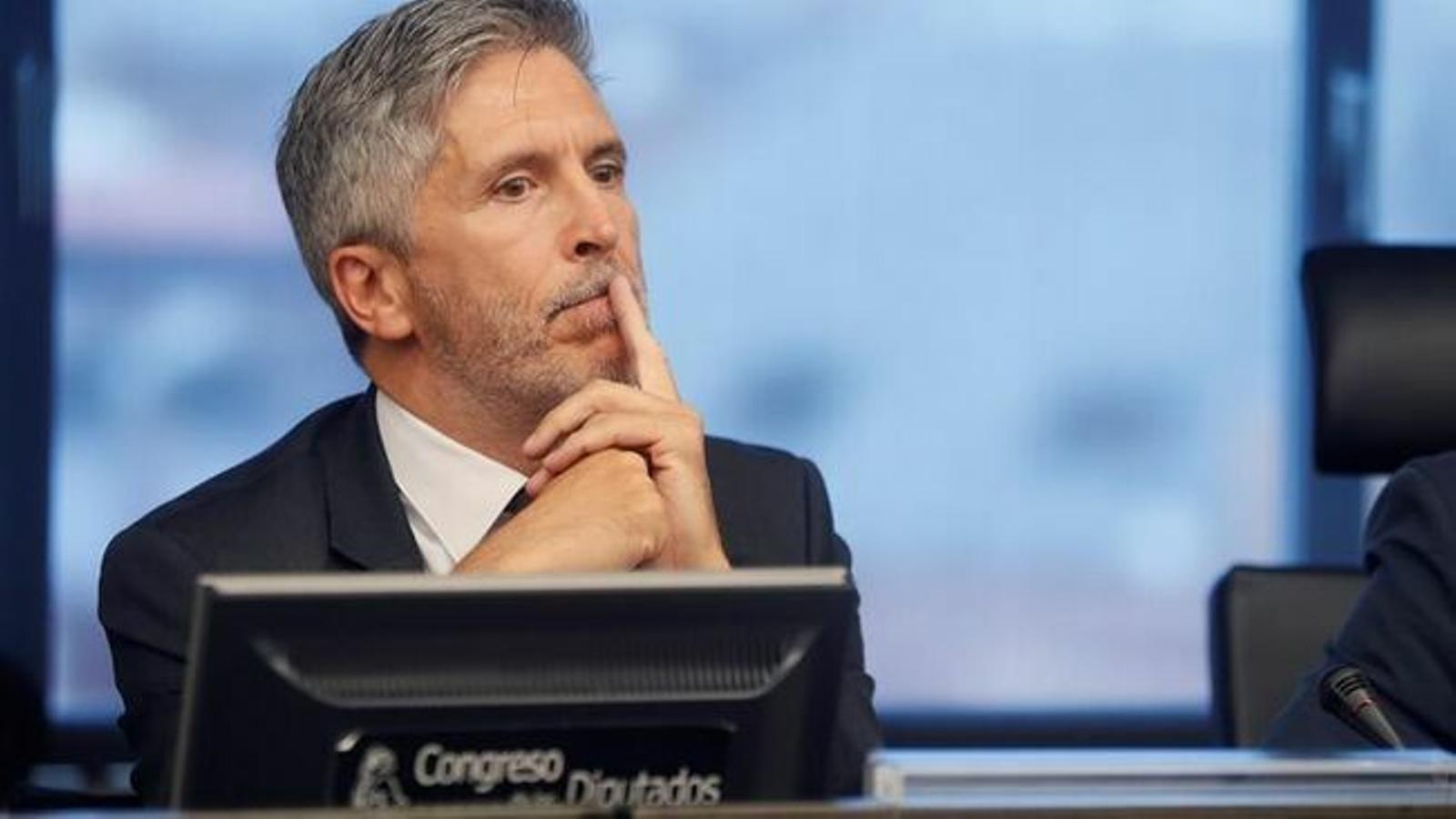 Marlaska, in a appearance in Congress