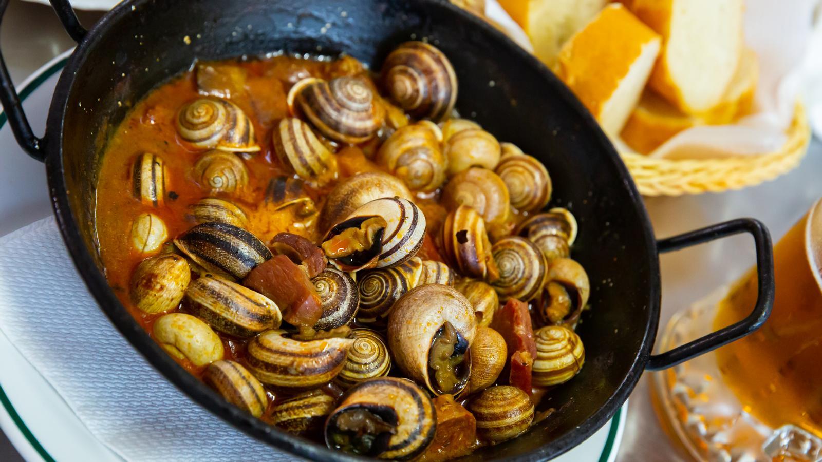 Una mirada de caracoles, uno de los platos tradicionales de las Islas Baleares
