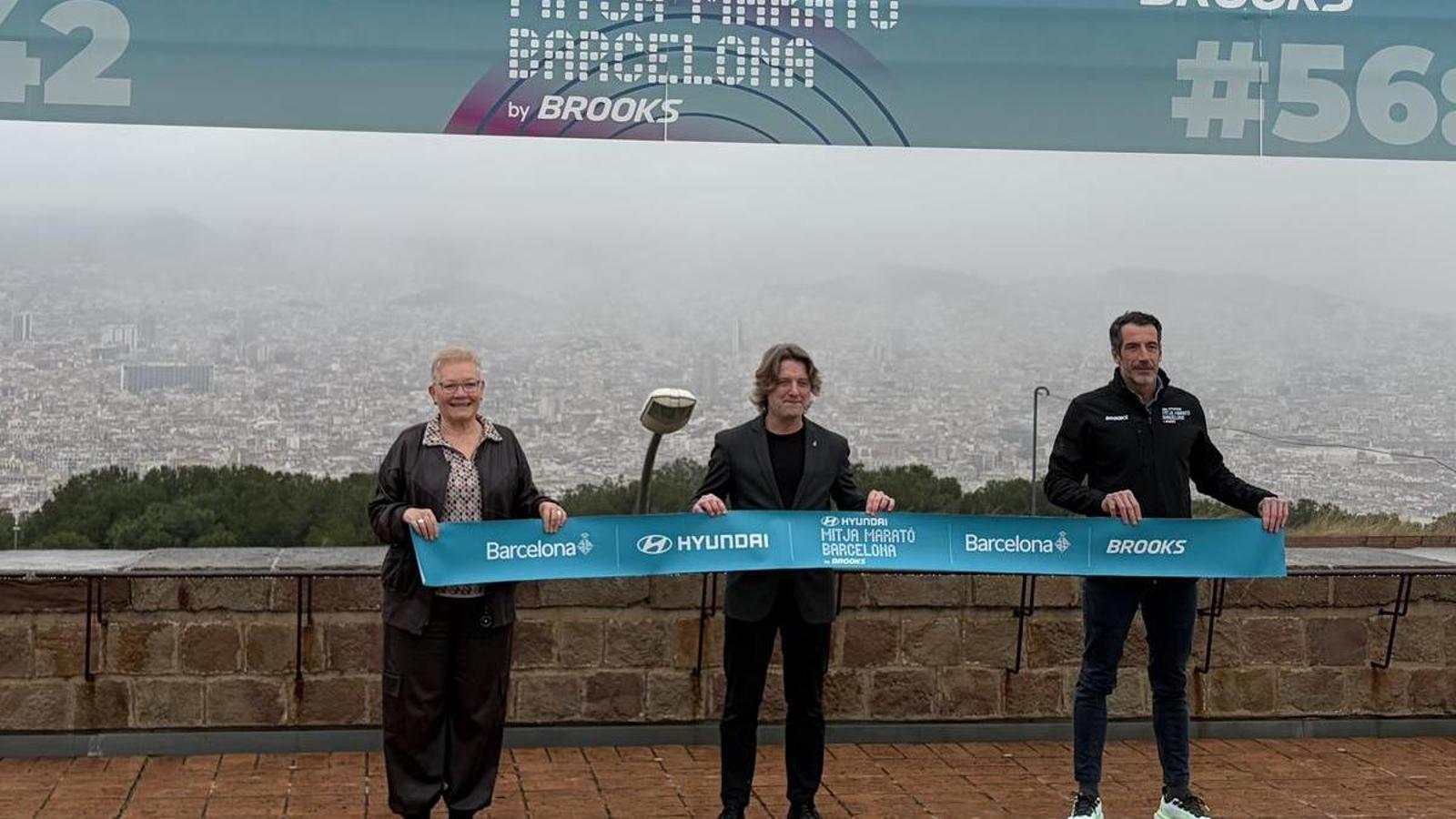 The presentation of the Barcelona Half Marathon
