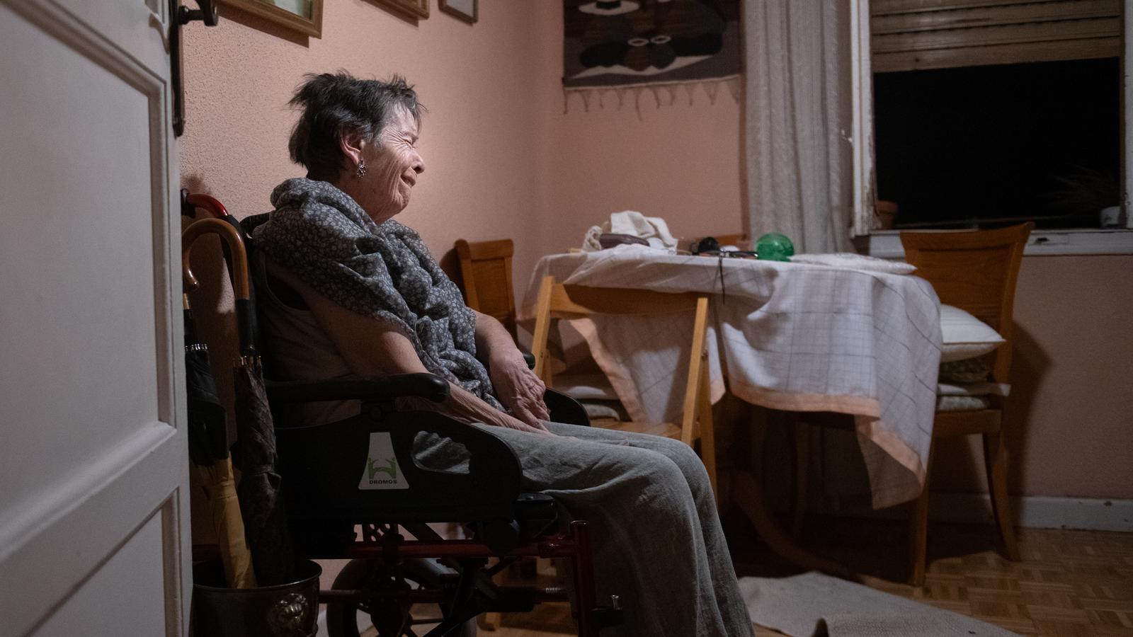 Maricarmen, the 87-year-old neighbor from Madrid who was evicted this Wednesday.