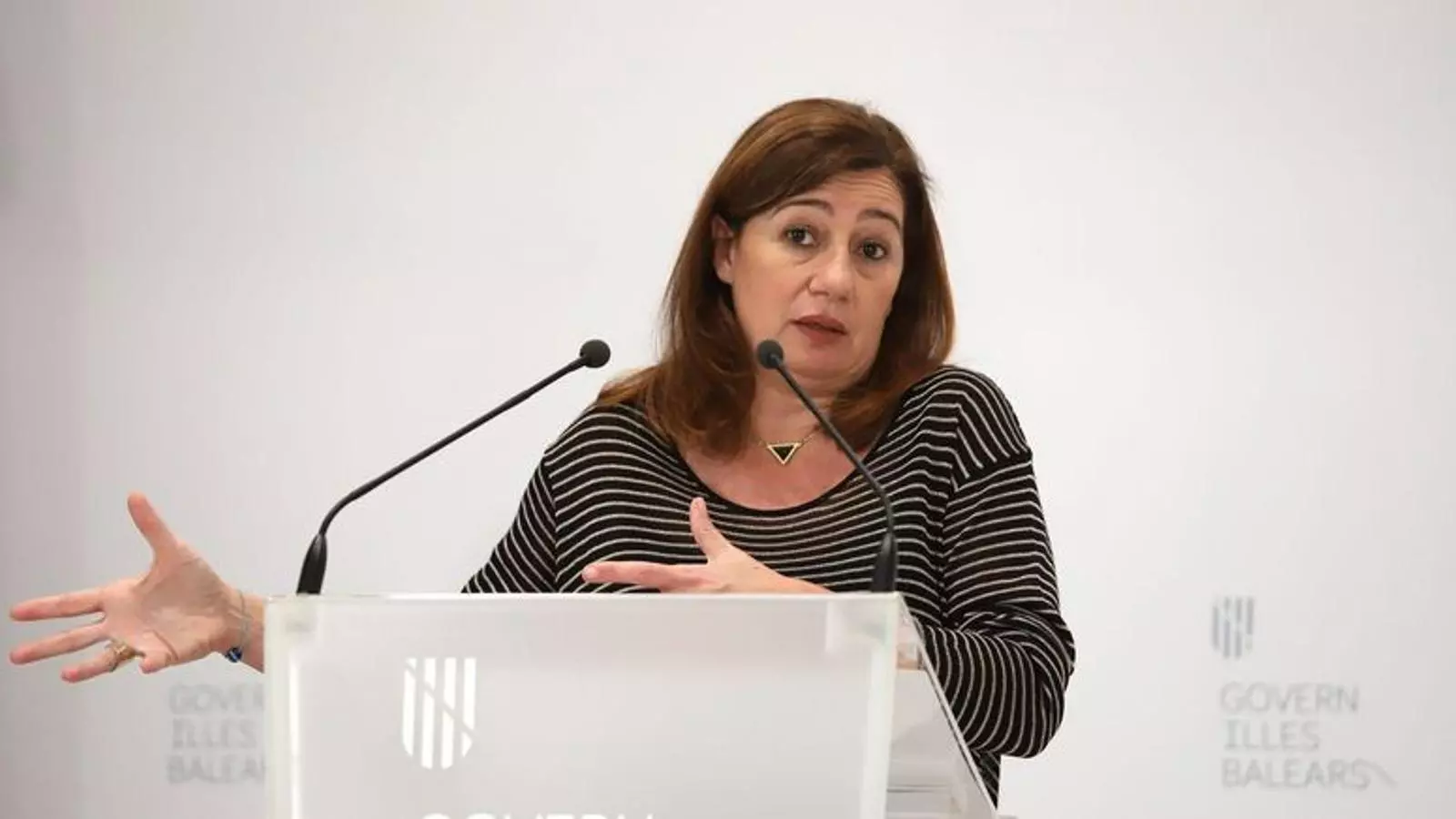 Francina Armengol, en una roda de premsa.