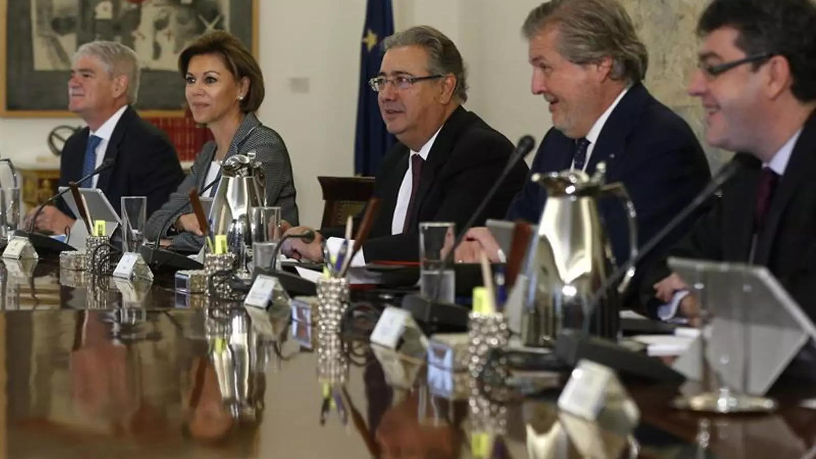 Primera reunió del nou consell de ministres aquest divendres a la Moncloa. EFE