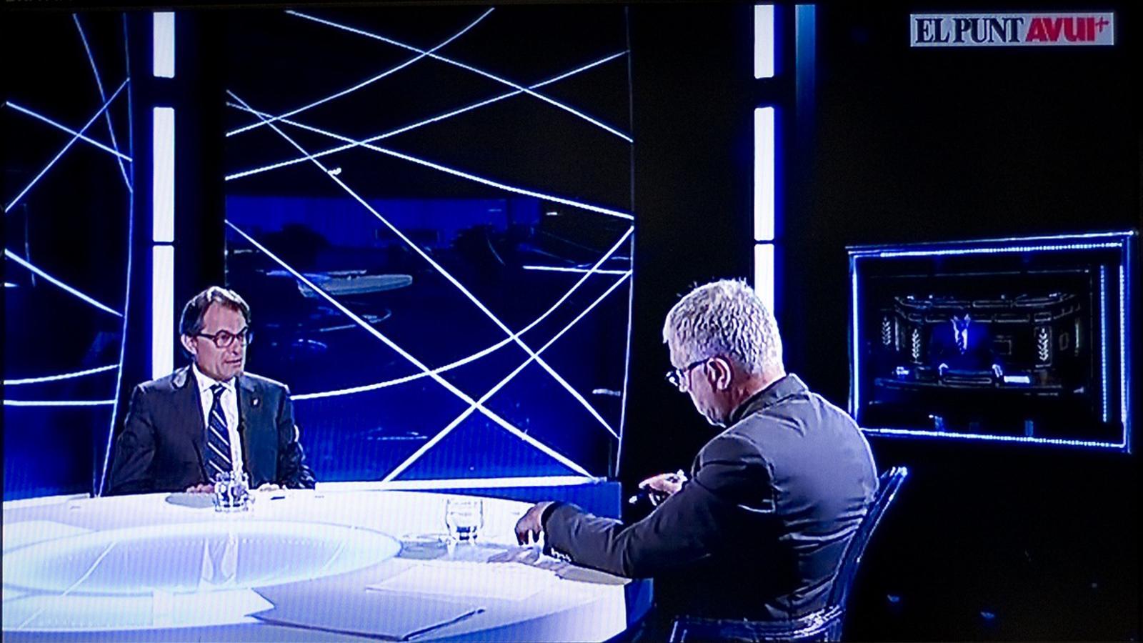 Entrevista de Mas a 'El Punt Avui Televisió'